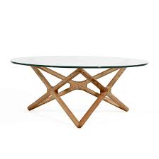 Alamo Coffee Table With Glass Top And Ash Stained Jacqueline S Brooklyn Pad In 2019 Glass Top Coffee Table Stone Coffee Table Table