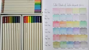 Colours Chart Of Tombow Pencil Colours Volume 1 2 3