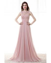 Light Pink A Line Long Prom Dress With Lace Beading Top H76057 Gemgrace Com