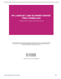 Further, download the hp printer driver package on your computer. Hp Laserjet 3380 Scanner Driver Free Download By Lucindanoriega3355 Issuu