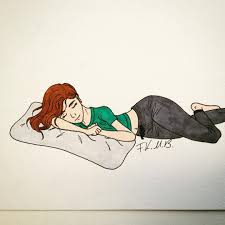The Last Days I Have Been So Sleepy I Could Lay Around Like This A Day And Dreaming Drawing Draw Drawev Sleeping Drawing Dream Drawing Drawings
