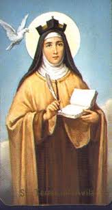 St Teresa Of Avila October 15 Feast Day Patron Saint Of Headache Sufferers Spanish Catholic Writers One Saint Teresa Of Avila Saint Teresa Teresa Of Avila