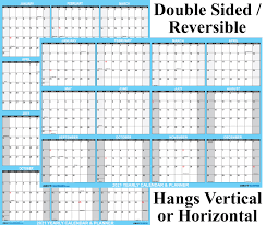 Vertical, 12 linear months vinyl strip at the bottom (1). Swiftglimpse 18 X 24 Yearly 2021 Wall Calendar Erasable Reversible Horizontal Vertical Blue Walmart Com Walmart Com