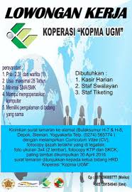 Contoh pengalaman kerja di koperasi. Akucintakoperasi Page 2 Koperasi Kopma Ugm