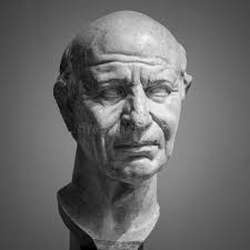 Portrait of Roman Emperor Marcus Julius Philippus Arabs. Philip the Arab  Isolated