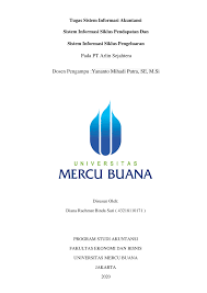 Maybe you would like to learn more about one of these? Pdf Tugas Sistem Informasi Akuntansi Pada Pt Arlin Sejahtera