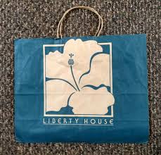 Hawaii S Major Department Store Liberty House Store Bag Liberty House Vintage Hawaii Clothing Labels