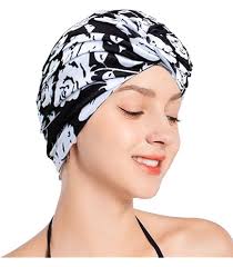 SUNTRADE Women Nylon Swim Caps, Fabric Cloth Pleated Elastic Swimming Cap  Bathing Cap Swim Hats for Thick Curly Long Short Hair,3 pcs (flowers) :  Amazon.co.uk: Sports & Outdoors
