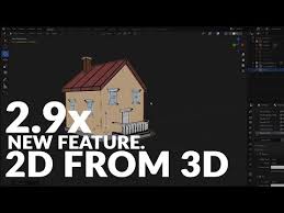 Blender 2 9x New Feature 2d From 3d Youtube In 2020 Blender Blender Tutorial 3d Tutorial