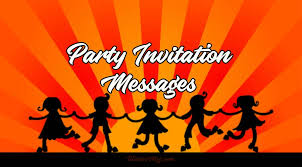 Vance and elizabeth gregory and mr. Party Invitation Messages Party Invitation Examples And Ideas