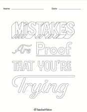 Between fixed and growth mindsets, and stresses the need to be open to change in order to achieve. A Growth Mindset Coloring Sheet Teachervision