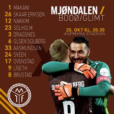Zur bildershow von mjøndalen if. Mjondalen If Fotball Kan Det Smelle En Liten I Bodo I Kveld Her Er De 11 Som Starter Kampen For Mjondalen Facebook