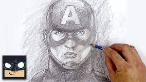 Captain america was created by artist jack kirby and writer joe simon. How To Draw Captain America Sketch Saturday Youtube