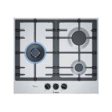 Plaque de cuisson au gaz: 14 49 Sur Bosch Serie 6 Pcc6a5b90 Table De Cuisson Au Gaz 3 Plaques De Cuisson Niche Largeur 56 Cm Profondeur 48 Cm Acier Inoxydable Acier Inoxydable Achat Prix Fnac