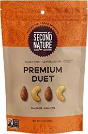 Second Nature Premium Duet Trail Mix Healthy Nut Snacks Blend Of Gently Roasted Lightly Salted Whole Almonds Gourmet Recipes Nut Snacks Healthy Trail Mix