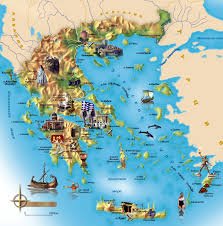 Mapa con division politica de grecia y parte continental. Mapa De Grecia Mochileros Viajeros