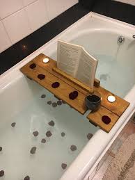 Bath Caddy Bath Shelf Wedding Gift Bath Plank Bath Board Bath Tray Book Ipad Wine Birthday Gift Pamper Spa Gift For Her Bath Shelf Bath Board Diy Tray