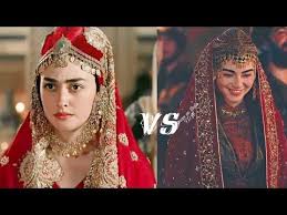 halime sultan vs bala hatun dirilis ertugrul ghazi youtube in 2021 beauty girl beauty sultan