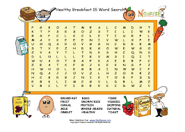 Healthy Breakfast Word Search Grades 2 5 Please Make Sure To Print The Answer Key As Well Kids Nutrition Nutrition Website Nutrition Tips