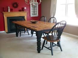 I Want A Two Tone Harvest Table Similar To This One For My Kitchen After It S Remodeled Dining Table Legs Black Kitchen Table Kitchen Table Makeover