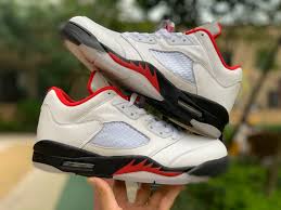 2020 New Air Jordan 5 Low Golf Fire Red Shoes Cu4523 100 In 2020 Air Jordans Air Jordan 5 Retro Red Fire