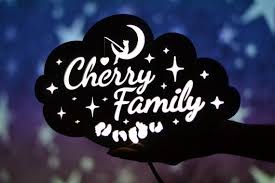 Custom Wooden Cloud Lamp For Celestial Nursery Personalized Family Name Sign Trafarety I Svetilniki