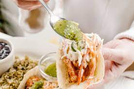 Season the tilapia fillets with the taco seasoning, rubbing it in well and coating the entire fillet. Pure Taqueria Menu