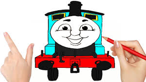 The newer and sleeker trains are a lot of fun to draw, and still start with simple shapes. How To Draw Train Thomas From Cartoon Thomas And Friends Drawings For Kids Easy Youtube