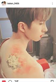 What kind of tattoo looks like a flower? Ken S Aesthetic Flower Tattoo Fanart Vixx Amino Amino