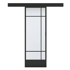 Porte Coulissante Vitree Noir Emma Artens H 204 X L 73 Cm Porte Coulissante Atelier Porte Coulissante Porte Coulissante Verriere