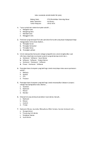 Salah satu contoh dari perangkat keras jenis peripheral device atau biasa disebut sebagai perangkat peripheral. Pdf Soal Merakit Pc Bang Uzzie Academia Edu