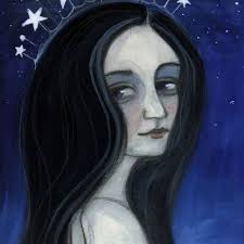 Hafren River Goddess Art Print