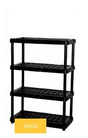 Check spelling or type a new query. Contico 3624bk4 4 Tier 24 Inch X 36 Inch Black Storage Shelf At Sutherlands