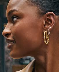 Mae Stud Earrings in Bright Silver