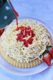 Gruensteinkitchen Spaghetti Eis Kuchen Eiskuchen Spaghettikuchen Spagettikuchen