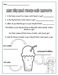Recording Sheet For A Science Experiment About Matter In Which Students Create A Big Red Float While Identifyi Science Lessons Matter Science Science Chemistry