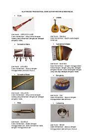 Alat musik dan cara memainkannya. Alat Musik Tradisional 34 Provinsi Indon