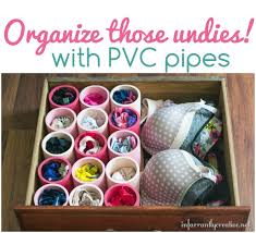 Admin how to diy instructions. Organize Your Undies With Pvc Pipes What Infarrantly Creative