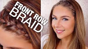 Wet hair, gently work through braids, and squeeze it out. Front Row Braid Hair Tutorial Youtube
