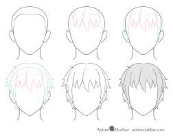 Kirito hairstyle is another popular male anime hairstyle. How To Draw Anime Male Hair Step By Step Animeoutline