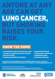 What are the eight key signs and symptoms of lung. Lung Cancer Awareness Hollingdean News