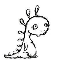 cute dino creature sketch drawings creatures coloriage ariel