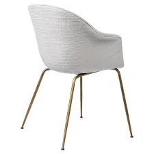 Gubi Bat Dining Chair Fully Upholstered Conical Base Palette Parlor Modern Design