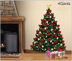 11 Christmas Trees Wall Decals For Sims 3 4sims Christmas Tree Wall Decal Christmas Tree Tree Wall Decal