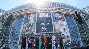 Britain's saunders was unable to continue after he was hit with an uppercut in the eighth round of their world title unification bout in dallas. Kgbgdtfgggvcfm