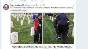NC vet carried to wife's grave after he forgets wheelchair