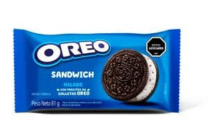 Helado Oreo sandwich