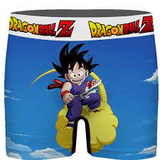After departing five years to train uub, goku returns to his loved ones only to be reverted back to his child form by a wish. Dragon Ball Kid Goku Flying Nimbus Blue Men S Boxer Saiyan Stuff