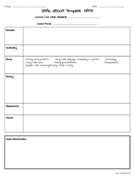 Small Group Rti Special Education Lesson Plan Template Special Education Lesson Plans Education Lesson Plans Lesson Plan Templates