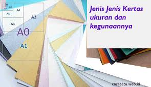 Kertas karton duplex 310 gsm a4/f4/foliorp450: 24 Jenis Jenis Kertas Ukuran Dan Kegunaannya Terbaru Cara Satu